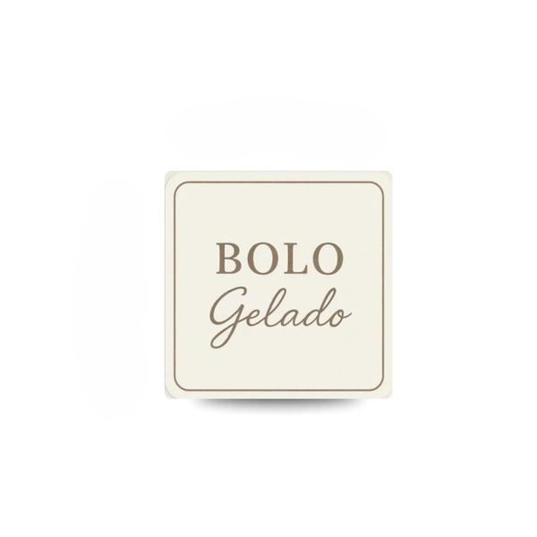 ETIQUETA QUADRADA BOLO GELADO REF.1009 30UN STICKR