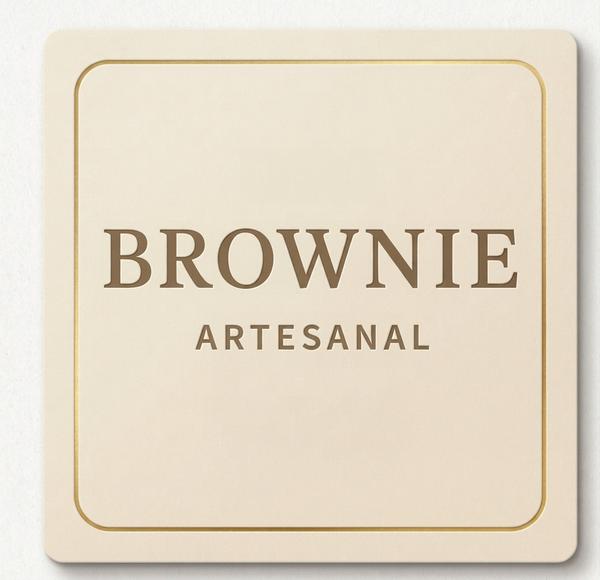 ETIQUETA QUADRADA BROWNIE ARTESANAL REF.1010 30UN STICKR