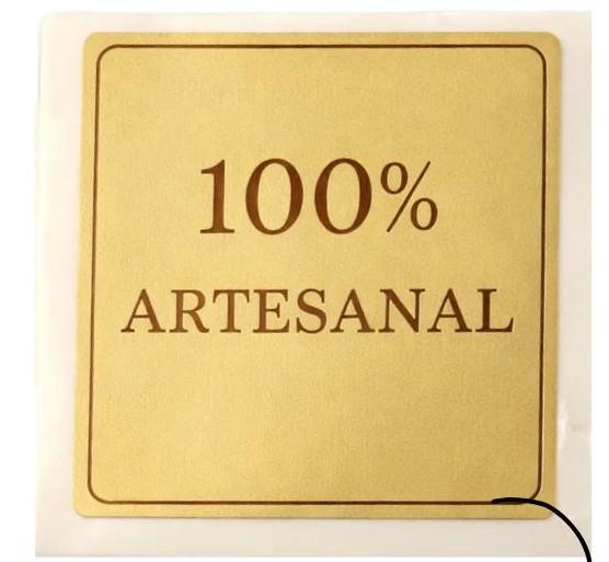 ETIQUETA QUADRADA PRODUTO ARTESANAL REF.2448 30UN STICKR