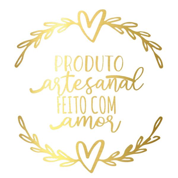ETIQUETA REDONDA ARTESANAL FEITO COM AMOR REF.2000 50UN STICKR