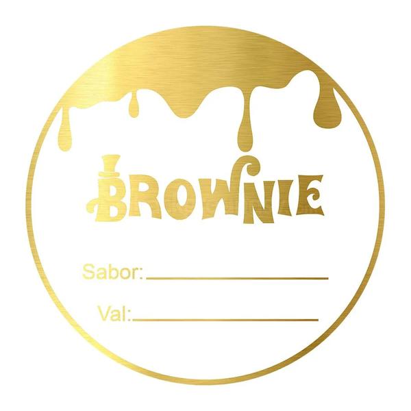 ETIQUETA REDONDA BROWNIE REF.2007 50UN STICKR
