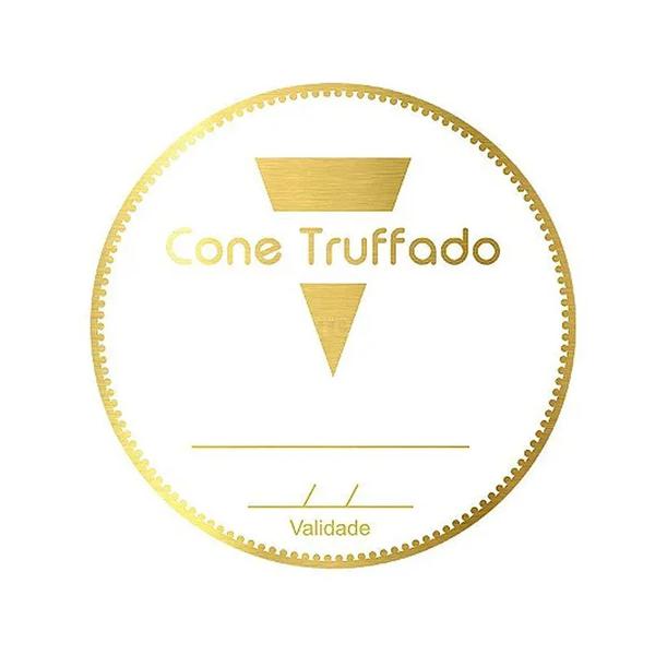ETIQUETA REDONDA CONE TRUFADO REF.2004 50UN STICKR