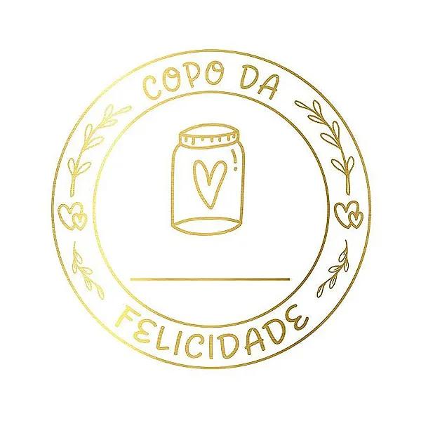 ETIQUETA REDONDA COPO DA FELICIDADE REF.2006 50UN STICKR