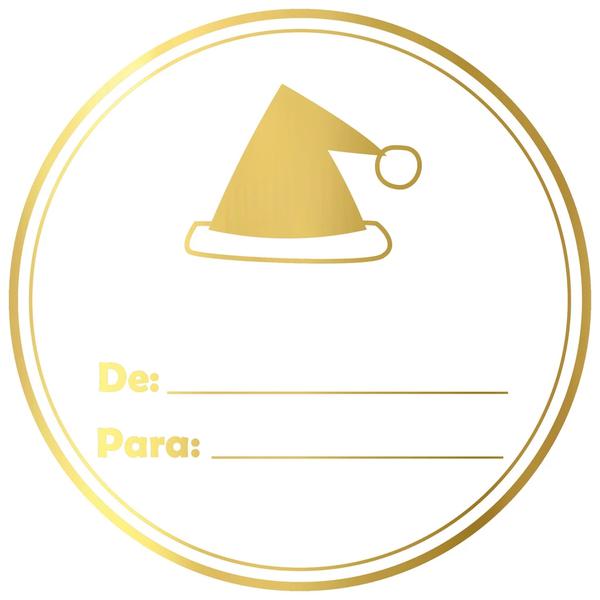ETIQUETA REDONDA DE/PARA NATAL REF.2051 50UN STICKR