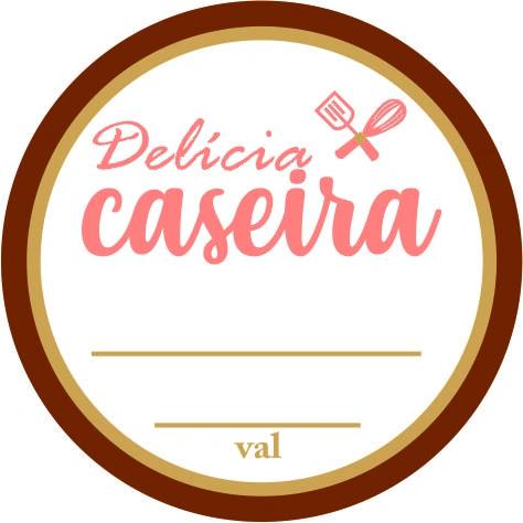 ETIQUETA REDONDA DELICIA CASEIRA REF. E11 60UN HIPER