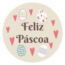 ETIQUETA REDONDA FELIZ PASCOA CORACOES REF.P38 60UN HIPER