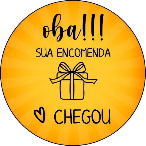 ETIQUETA REDONDA OBA CHEGOU REF.M25 60UN HIPER