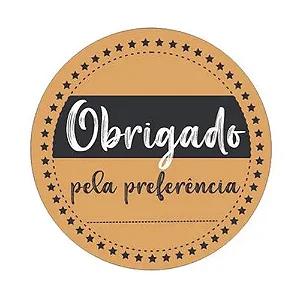 ETIQUETA REDONDA OBRIGADA PELA PREFERENCIA REF.S13 60UN HIPER