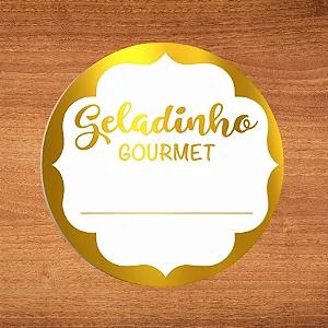 ETIQUETA REDONDA PLASTIFICADA GELADINHO REF.2449 30UN STICKR