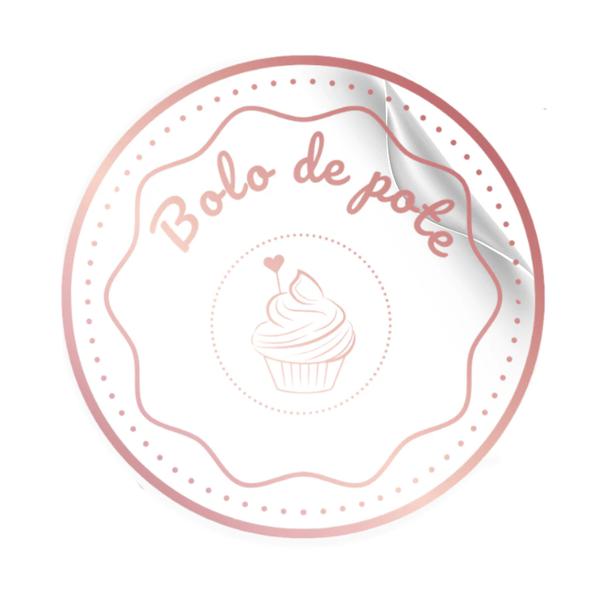 ETIQUETA REDONDA TRANSPARENTE BOLO DE POTE REF.2442 30UN STICKR
