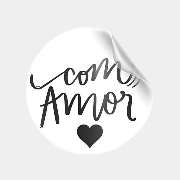 ETIQUETA REDONDA TRANSPARENTE COM AMOR REF.2234 30UN STICKR