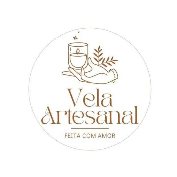 ETIQUETA REDONDA TRANSPARENTE VELA ARTESANAL REF.2247 20UN STICKR