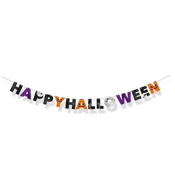 FAIXA DECORATIVA HAPPY HALLOWEEN SCARY NIGHT C/1UN CROMUS