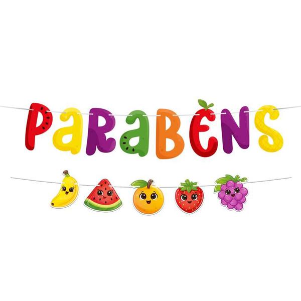 FAIXA PARABENS FRUTINHAS UN REGINA
