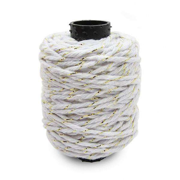 FIO DECORATIVO BRANCO/OURO 25M UN HALLEY