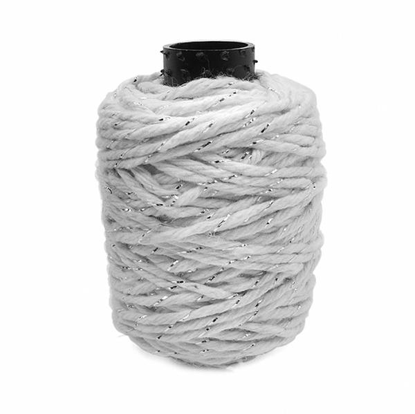 FIO DECORATIVO BRANCO/PRATA 25M UN HALLEY