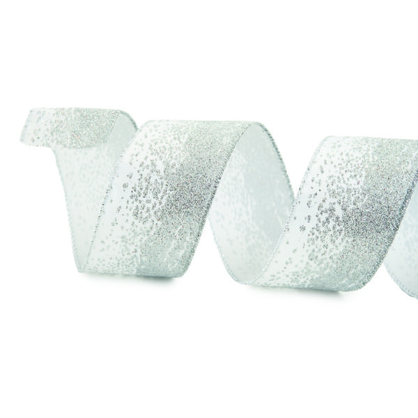 FITA ARAMADA TRABALHADA BCO/PRATA 6,3X914CM UN CROMUS