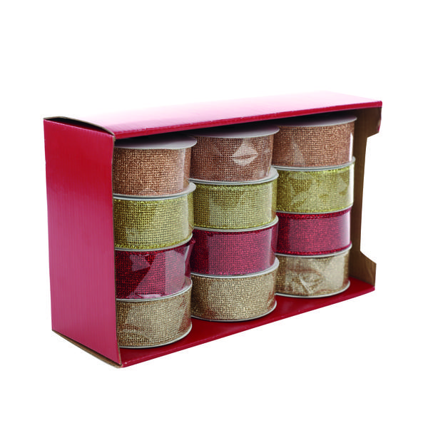 FITA C/GLITTER 3,8X457CM CX DISPLAY UN CROMUS