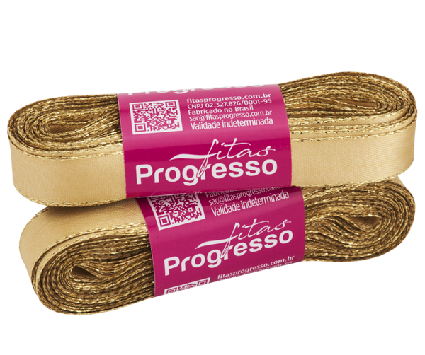 FITA CETIM 15MMX10MT COR 228 OURELA DOURADA OURO COE003  UN PROGRESSO