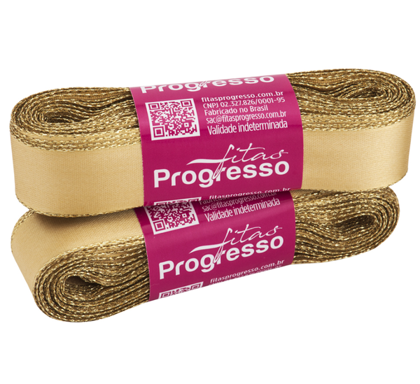 FITA CETIM 22MMX10MT COR 228 OURELA DOURADA OURO COE005 UN PROGRESSO