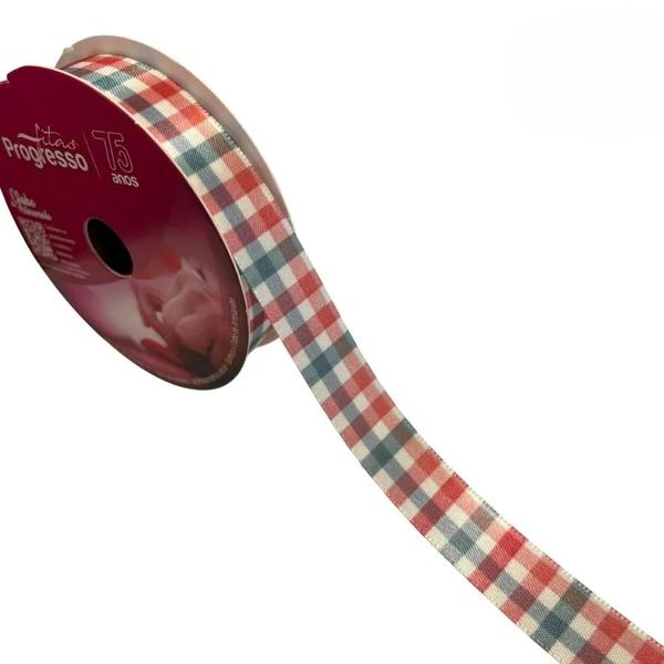 FITA CETIM NATAL 15MMX10MT COR 097 XADREZ NATALINO RUSTICO ECF003TR UN PROGRESSO