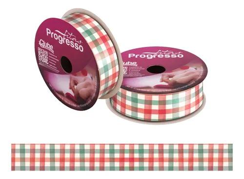 FITA CETIM NATAL 22MMX10MT COR 225 XADREZ NATALINO RUSTICO ECF005TR UN PROGRESSO