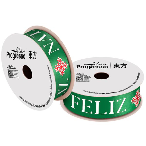 FITA CETIM NATAL 22MMX10MT COR 306 FELIZ NATAL VRD/BCO UN PROGRESSO