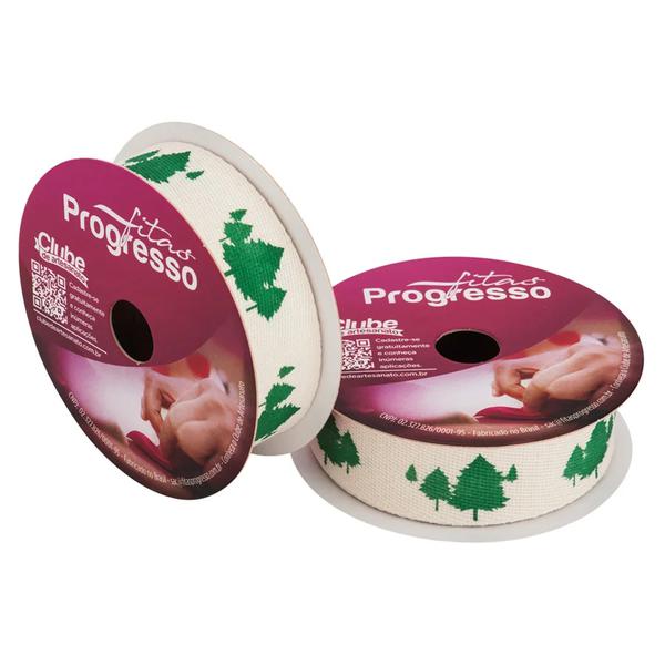 FITA CETIM NATAL 22MMX5MT COR 001 FLORESTA DE PINHEIROS ECOS005D UN PROGRESSO