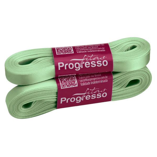 FITA CETIM SIMPLES 10MMX10MT COR 2048 PISTACHE CLARO UN PROGRESSO