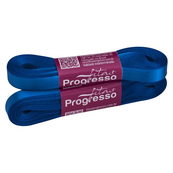 FITA CETIM SIMPLES 10MMX10MT COR 214 AZUL ROYAL UN PROGRESSO