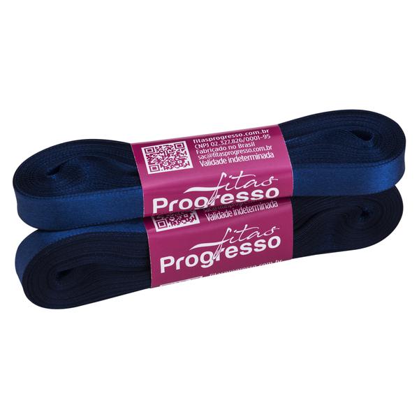 FITA CETIM SIMPLES 10MMX10MT COR 215 AZUL MARINHO UN PROGRESSO