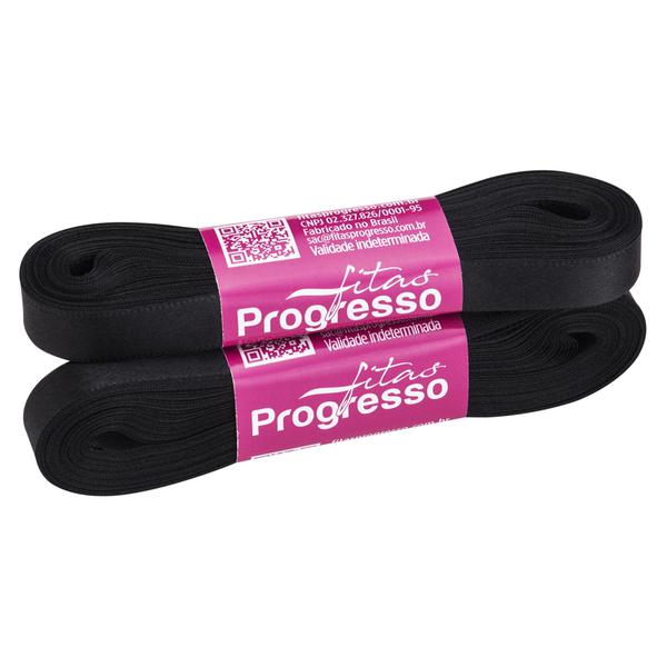 FITA CETIM SIMPLES 10MMX10MT COR 219 PRETO UN PROGRESSO