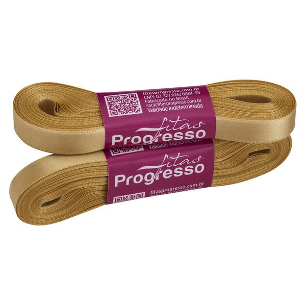 FITA CETIM SIMPLES 10MMX10MT COR 228 OURO UN PROGRESSO