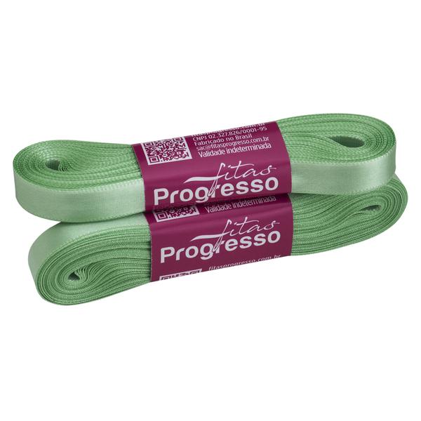 FITA CETIM SIMPLES 10MMX10MT COR 232 VERDE MENTA UN PROGRESSO