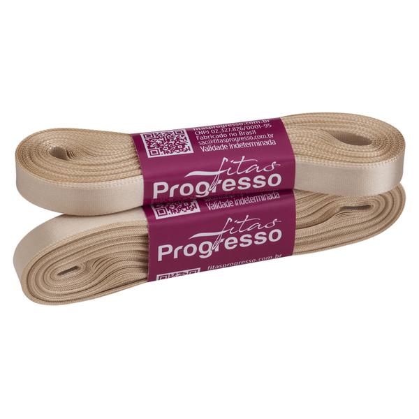 FITA CETIM SIMPLES 10MMX10MT COR 236 BEGE UN PROGRESSO