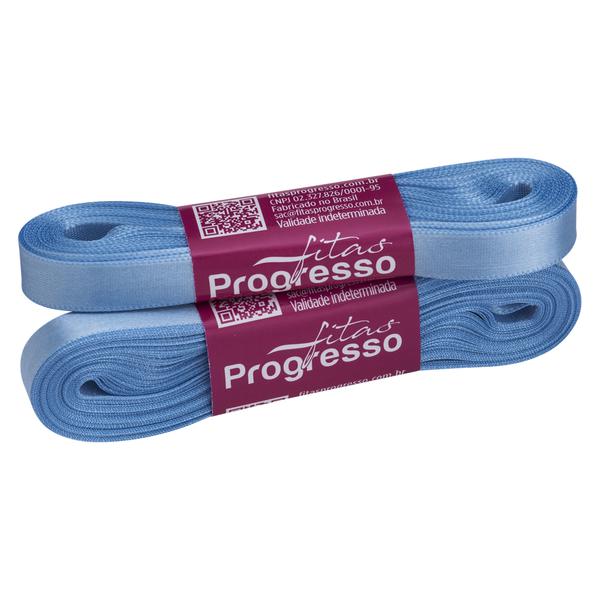 FITA CETIM SIMPLES 10MMX10MT COR 246 AZUL CELESTE UN PROGRESSO