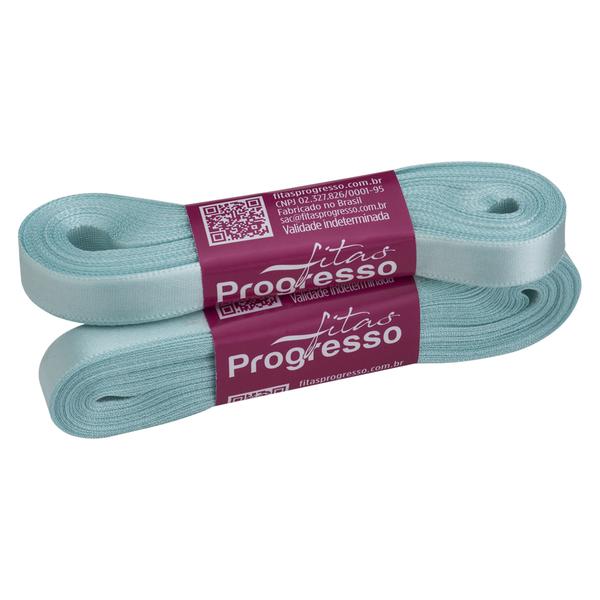 FITA CETIM SIMPLES 10MMX10MT COR 247 AZUL TIFFANY UN PROGRESSO