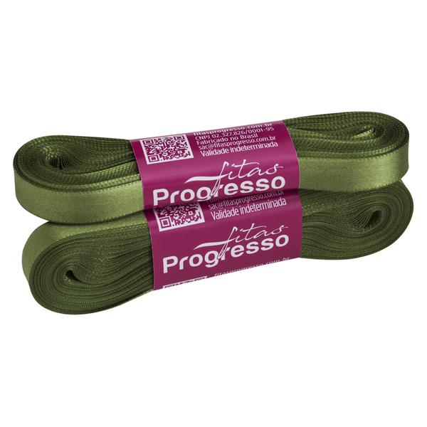FITA CETIM SIMPLES 10MMX10MT COR 249 VERDE MILITAR UN PROGRESSO