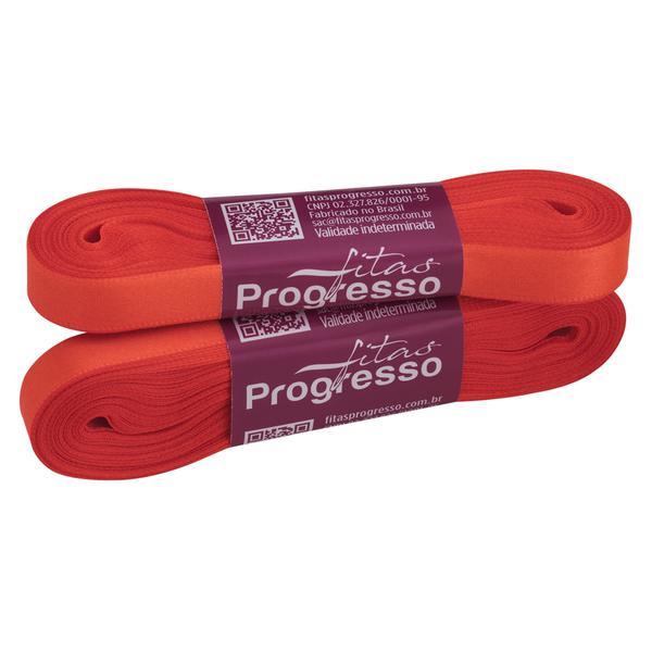 FITA CETIM SIMPLES 10MMX10MT COR 278 LARANJA CITRICO UN PROGRESSO