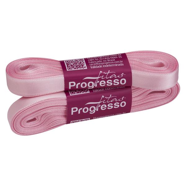 FITA CETIM SIMPLES 10MMX10MT COR 310 ROSA BEBE UN PROGRESSO