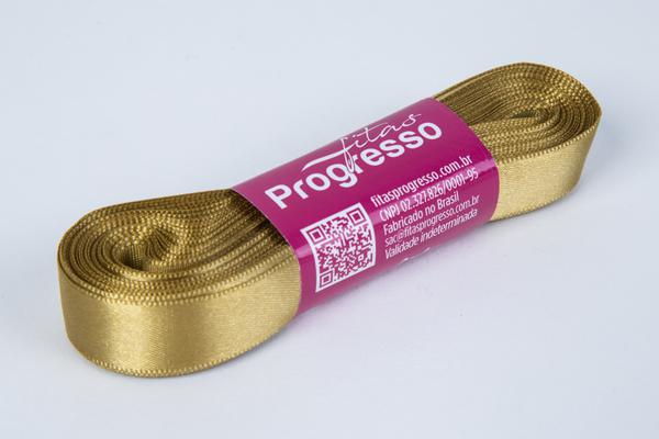 FITA CETIM SIMPLES 15MMX10MT COR 1353 DOURADO UN PROGRESSO
