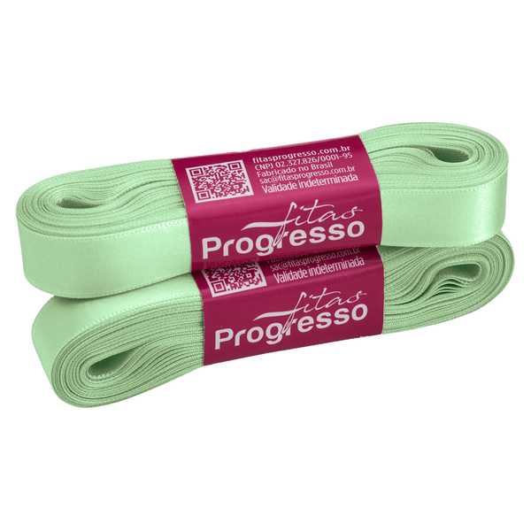 FITA CETIM SIMPLES 15MMX10MT COR  2048 PISTACHE CLARO UN PROGRESSO