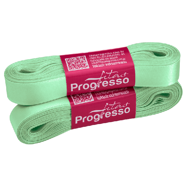 FITA CETIM SIMPLES 15MMX10MT COR  2048 PISTACHE CLARO UN PROGRESSO