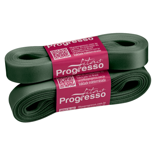 FITA CETIM SIMPLES 15MMX10MT COR 2059 VERDE OLIVA UN PROGRESSO