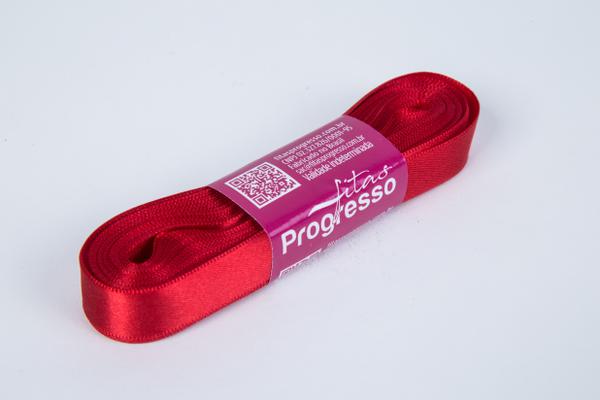 FITA CETIM SIMPLES 15MMX10MT COR 209 VERMELHO UN PROGRESSO