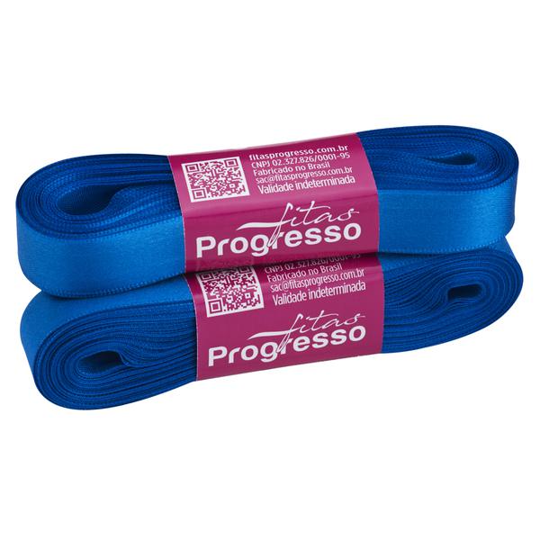 FITA CETIM SIMPLES 15MMX10MT COR 214 AZUL ROYAL UN PROGRESSO