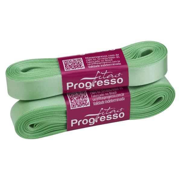 FITA CETIM SIMPLES 15MMX10MT COR 232 VERDE MENTA UN PROGRESSO
