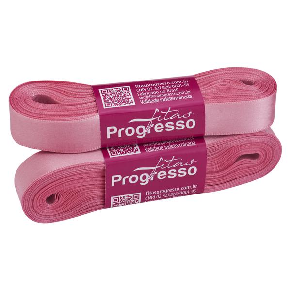 FITA CETIM SIMPLES 15MMX10MT COR 240 ROSA ESCURO UN PROGRESSO