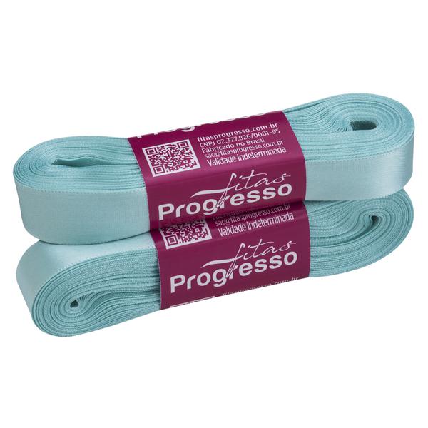 FITA CETIM SIMPLES 15MMX10MT COR 247 AZUL TIFFANY UN PROGRESSO