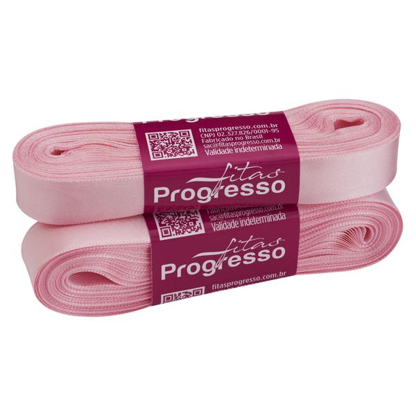 FITA CETIM SIMPLES 15MMX10MT COR 310 ROSA BEBE UN PROGRESSO